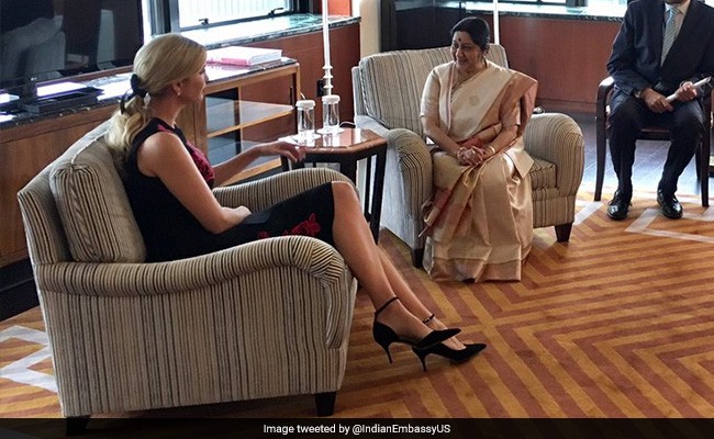 Ivanka Trump meets Sushma Swaraj ahead of UN meet, discusses women entrepreneurship Ivanka Trump meets Sushma Swaraj ahead of UN meet, discusses women entrepreneurship