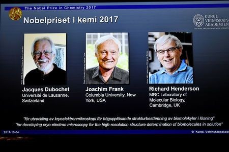 3 Researchers Win 2017 Nobel Prize In Chemistry For Development Of Cryo-Electron Microscopy