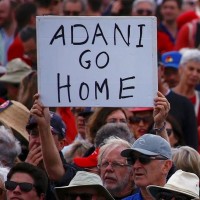 Thousands protest across Australia against Adani’s coal mine project