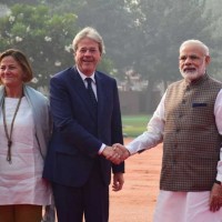 Modi Holds Talks With Italian PM