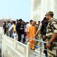 Uttar Pradesh CM Yogi Adityanath Visits Taj Mahal Amid Heavy Security