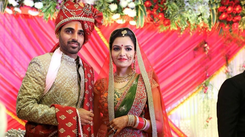 Bhuvneshwar Kumar Ties Knot With Childhood Friend Nupur Nagar