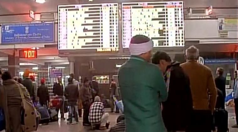 Trains Delayed, Cancelled Due To Low Visibility In Delhi Trains Delayed, Cancelled Due To Low Visibility In Delhi