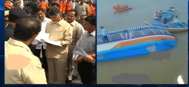 Death Toll In Boat Capsize Rose To 19, AP CM Naidu Conducts Aerial Survey