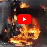 Private bus goes up in flames in Andhra Pradesh’s Vizianagaram, passengers safe