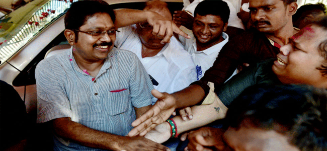 Dhinakaran stuns AIADMK, wins RK Nagar Assembly bypoll Dhinakaran stuns AIADMK, wins RK Nagar Assembly bypoll