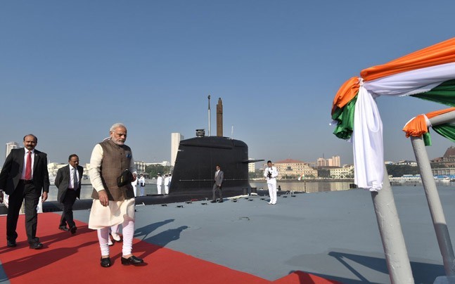 PM Modi Commissions Scorpene-Class Submarine Kalvari