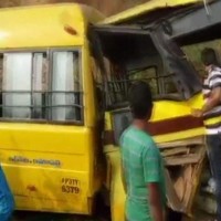 50 Students Injured In Bus Collission In AP