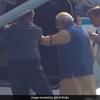 Gujarat Polls: PM Modi Travels In Sea Plane From Sabarmati River To Dharoi Dam