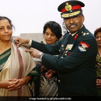 Sitharaman Contributes To Armed Forces Flag Fund