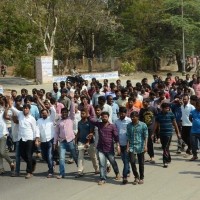 Osmania University Students Stage Protest