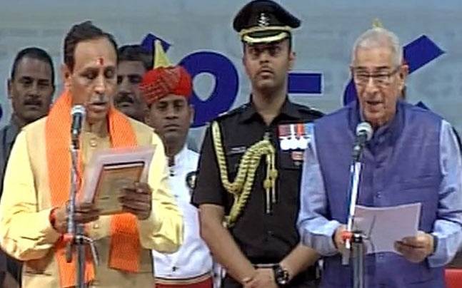 Vijay Rupani sworn-in as chief minister of Gujarat Vijay Rupani sworn-in as chief minister of Gujarat