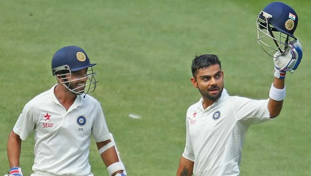 Kohli hits 26th Test hundred as India reach 356 for 3 at lunch on day 2 against SA