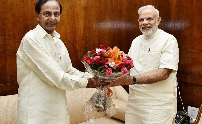 PM Modi congratulates KCR on assuming office as CM PM Modi congratulates KCR on assuming office as CM