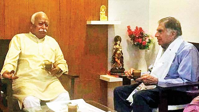After Pranab Mukherjee, Ratan Tata to share dais with RSS chief Mohan Bhagwat After Pranab Mukherjee, Ratan Tata to share dais with RSS chief Mohan Bhagwat