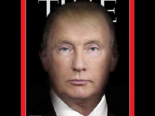 TIME morphs faces of Trump and Putin into one creepy cover TIME morphs faces of Trump and Putin into one creepy cover