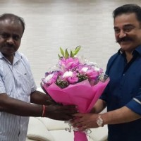 Kamal Haasan meets Karnataka CM HD Kumaraswamy on Cauvery river water issue