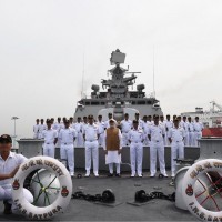 PM Narendra Modi visits Singapore's Changi Naval Base