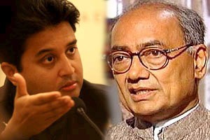 Ahead of MP polls, strife between Digvijaya Singh and Jyotiraditya Scindia divides Congress Ahead of MP polls, strife between Digvijaya Singh and Jyotiraditya Scindia divides Congress
