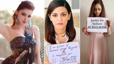 Urvashi Rautela, Rashami Desai latest celebs to demand #CBIforSSR Urvashi Rautela, Rashami Desai latest celebs to demand #CBIforSSR