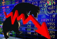 Market in Red: Sensex falls 2,100 points, Nifty below 9,500 Market in Red: Sensex falls 2,100 points, Nifty below 9,500