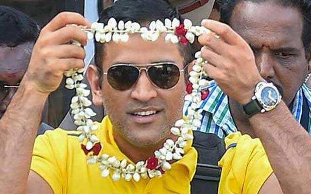 Just start the whistles, says CSK as Dhoni arrives in Chennai Just start the whistles, says CSK as Dhoni arrives in Chennai