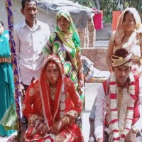 Groom goes on motorbike to marry his bride in UP