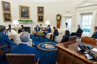 Biden meets executives to address semiconductor shortage Biden meets executives to address semiconductor shortage