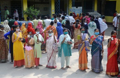 17.19% polling recorded in first 2 hrs in Bengal