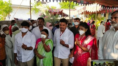 Smooth polling in Nagarjunasagar Assembly bypoll, 31% voting by 11 a.m. Smooth polling in Nagarjunasagar Assembly bypoll, 31% voting by 11 a.m.