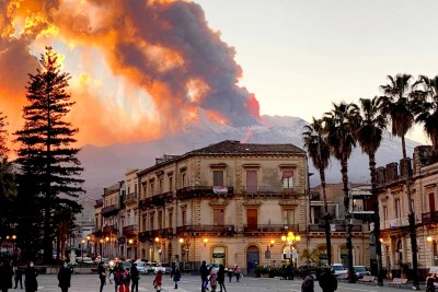 Volcanic ash from Italy's Mt. Etna interrupts flights Volcanic ash from Italy's Mt. Etna interrupts flights