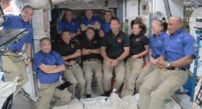 SpaceX Crew-2 Dragon with four astronauts onboard docks at ISS SpaceX Crew-2 Dragon with four astronauts onboard docks at ISS