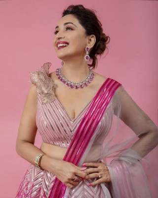 Madhuri Dixit Nene looks 'pretty in pink' in new photo-op Madhuri Dixit Nene looks 'pretty in pink' in new photo-op
