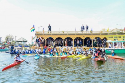 Sports minister inaugurates rowing centre in Srinagar Sports minister inaugurates rowing centre in Srinagar