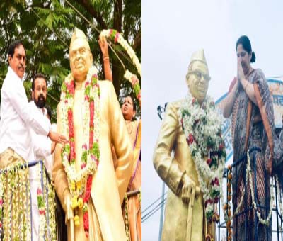CMs of Telugu states pay tributes to Jagjivan Ram CMs of Telugu states pay tributes to Jagjivan Ram