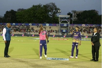 IPL 2022: Knight Riders win toss, elect to bowl first against Rajasthan Royals IPL 2022: Knight Riders win toss, elect to bowl first against Rajasthan Royals
