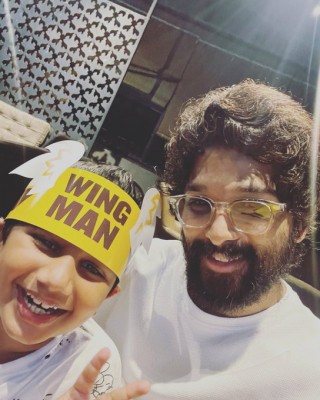 Allu Arjun shares adorable pic of his son Ayan on his birthday Allu Arjun shares adorable pic of his son Ayan on his birthday