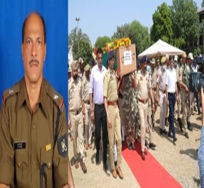 Wreath laying ceremony of CISF jawan killed in encounter held at Jammu
