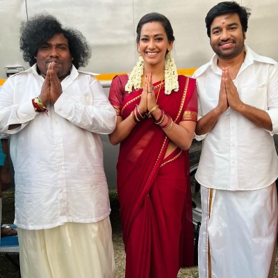 Spread laughter, happiness like always, actress Sanjana tells actors Mirchi Shiva, Yogi Babu