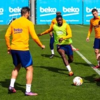 Barca president Laporta 'ashamed' as Eintracht fans pack Camp Nou