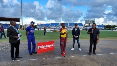 IND v WI: Hardik Pandya captains in fifth T20I as India win toss, elect to bat first IND v WI: Hardik Pandya captains in fifth T20I as India win toss, elect to bat first