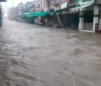 Flood-like situation in Rajasthan due to heavy rainfall Flood-like situation in Rajasthan due to heavy rainfall