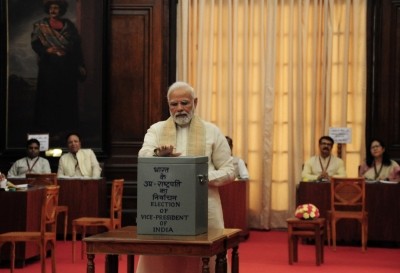 Voting underway to elect India's next Vice President Voting underway to elect India's next Vice President