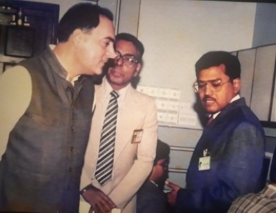Operation Black Thunder in focus as old pic of Ajit Doval with Rajiv Gandhi goes viral Operation Black Thunder in focus as old pic of Ajit Doval with Rajiv Gandhi goes viral