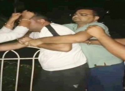 BJP leader caught with female friend by his wife, thrashes both