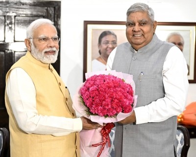 Prez, PM congratulate Dhankhar on becoming Vice-President Prez, PM congratulate Dhankhar on becoming Vice-President