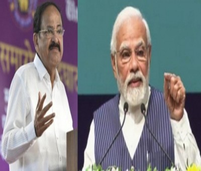 PM Modi writes to former V-P Naidu; compares him to Vinoba Bhave PM Modi writes to former V-P Naidu; compares him to Vinoba Bhave