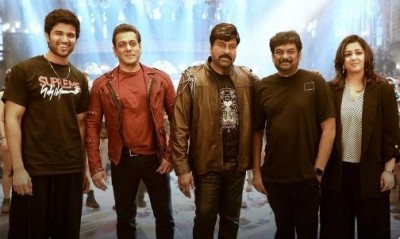 'Liger' team meets Chiranjeevi and Salman Khan on the sets of 'Godfather'