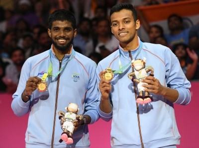 Satwiksairaj Rankireddy, Chirag Shetty win gold medal in badminton men's doubles Satwiksairaj Rankireddy, Chirag Shetty win gold medal in badminton men's doubles