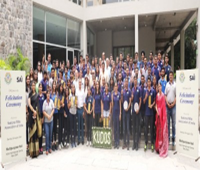 World cup Shooting squads felicitated by National Rifle Association of India World cup Shooting squads felicitated by National Rifle Association of India
